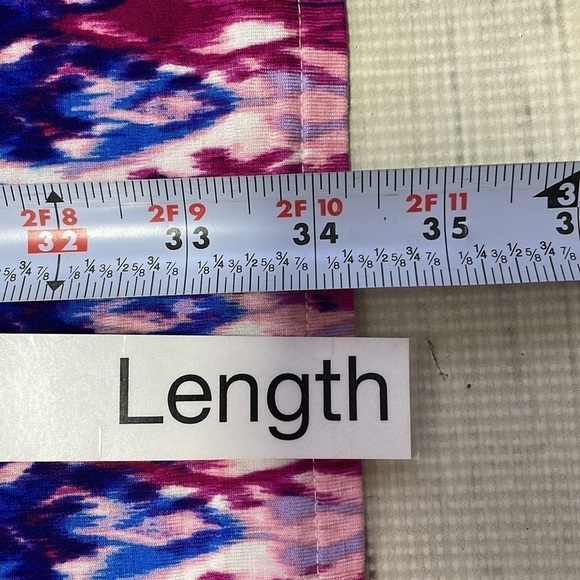 Chico's Dress Purple Pink Ikat Print Short Sleeves Stretchy Size Small 4P - Picture 8 of 12